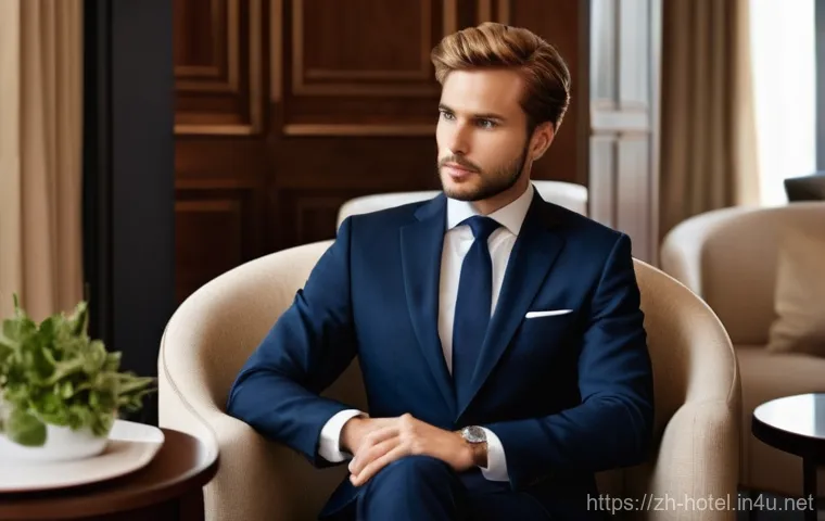 호텔 필기 시험 기출문제 분석 - **Prompt:** "A professional and welcoming hotel guest relations associate, wearing a sharp, contempo...