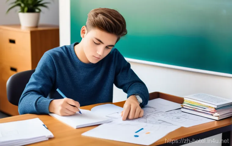 호텔 필기 시험 공부를 위한 스터디 팁 - **Prompt 1: Building a Knowledge Framework with Mind Maps**
    "A young adult student, approximatel...