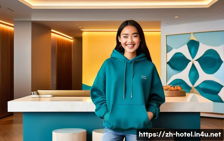 호텔 고객 서비스 품질 향상 비법 - **Prompt:** "A vibrant, trendy Generation Z traveler (female, 20s, wearing stylish casual attire lik...